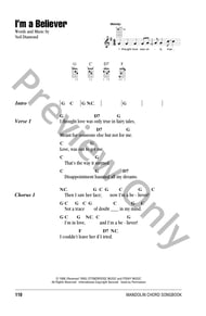 I'm A Believer Guitar and Fretted sheet music cover